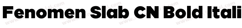 Fenomen Slab CN Bold ItalicVersion字体转换